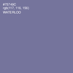 #75749C - Waterloo  Color Image